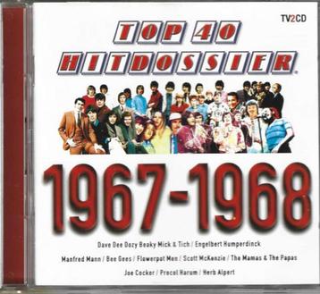 2 CD Top 40 Hitdossier 1967-1968 beschikbaar voor biedingen