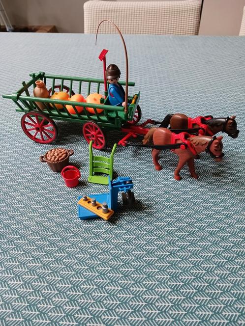 Playmobil 3246, kar met paarden., Kinderen en Baby's, Speelgoed | Playmobil, Gebruikt, Ophalen of Verzenden