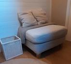 ikea repose pieds + panier osier blanc, Ophalen, Gebruikt