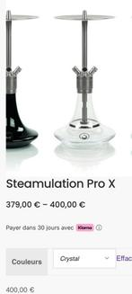 Chicha Steamulation Pro X Crystal avec accessoires complets, Bricolage & Construction, Enlèvement ou Envoi, Comme neuf