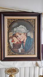 lot of afzonderlijk ingekaderde handwerken, Maison & Meubles, Accessoires pour la Maison | Cadres, Enlèvement