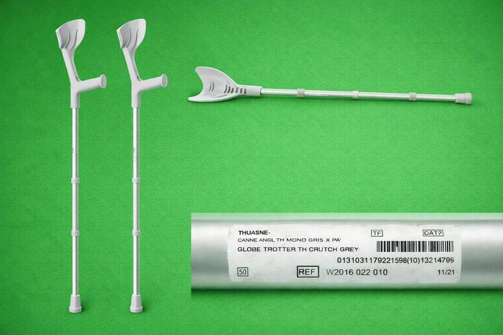 Bequilles ado/taille 140-170cm, embout antidérapant, ergonom, Sports & Fitness, Produits de santé, Wellness & Bien-être, Comme neuf