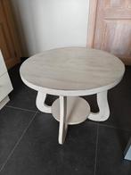 Salontafel in hout in goede staat, Maison & Meubles, Tables | Tables de salon, Rond, 50 à 100 cm, Enlèvement, Utilisé