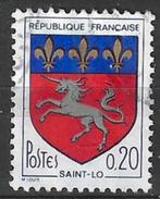 France 1966 - Yvert 1510 - Armoiries de Saint-Lo (ST), Timbres & Monnaies, Timbres | Europe | France, Envoi, Affranchi