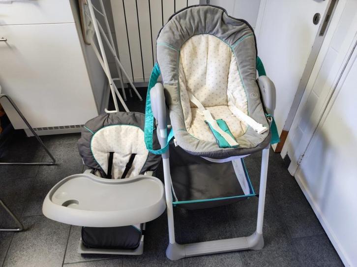 Hauck Kinderstoel Sit N Relax met babyelement, Kinderen en Baby's, Kinderstoelen, Gebruikt, Inklapstoel, Aanschuifbaar, Afneembaar eetblad