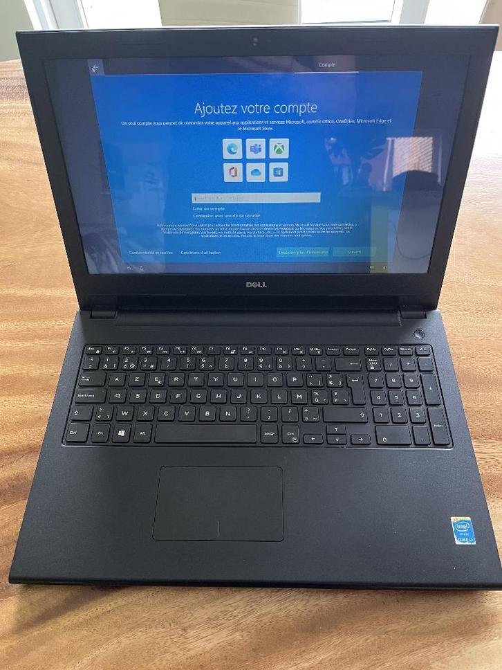 portable Dell Inspiron 15, Informatique & Logiciels, Ordinateurs portables Windows, Utilisé, 15 pouces, HDD, Moins de 2 Ghz, Azerty