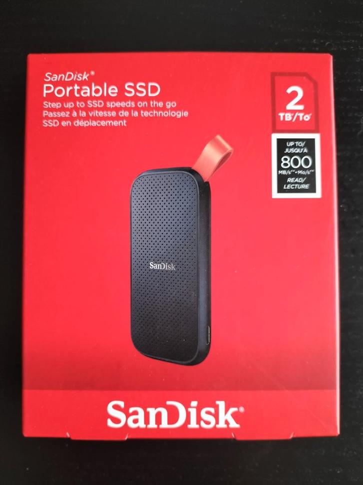 SanDisk portable SSD 2TB, Computers en Software, Harde schijven, SSD, Ophalen of Verzenden