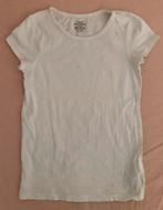 t-shirt blanc H&M 122 128, Enfants & Bébés, Fille, Chemise ou À manches longues, Utilisé, Enlèvement ou Envoi