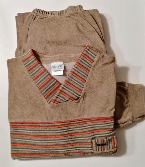 Winterpyjama met borstzakje en lange broek van Perlina, S, Kleding | Heren, Pyjama's, Zo goed als nieuw, Ophalen of Verzenden