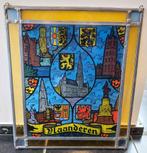 mooie kader loodglas thema Vlaanderen, Antiek en Kunst, Antiek | Glaswerk en Kristal, Ophalen