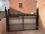 Massief ijzeren poort, Jardin & Terrasse, Portes de jardin, 150 à 200 cm, Enlèvement, Utilisé, 200 cm ou plus
