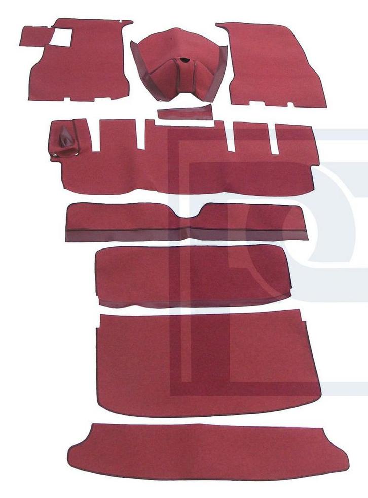 Volvo Mattenset P1800S rood complete set 10 delen  RHD  Volv, Autos : Pièces & Accessoires, Habitacle & Garnissage, Neuf, Enlèvement ou Envoi