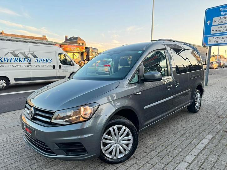 Vw Caddy Maxi Dubbele Cabine 2016 1.4TSI 90000km Navi 5zitpl, Auto's, Volkswagen, Bedrijf, Te koop, Caddy Maxi, ABS, Airbags, Airconditioning