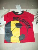 Nieuw voetbal t shirt Belgie - maat 74, Kinderen en Baby's, Nieuw, Shirtje of Longsleeve, Ophalen of Verzenden, Jongetje
