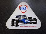 Vintage sticker motor oil merk Fina racing Formule 1, Verzamelen, Ophalen of Verzenden, Zo goed als nieuw, Auto of Motor