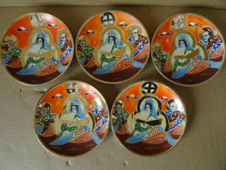 Satsuma bordje Guanyin sierbord sierbordje Japan Los te koop, Antiek en Kunst, Antiek | Porselein, Ophalen of Verzenden