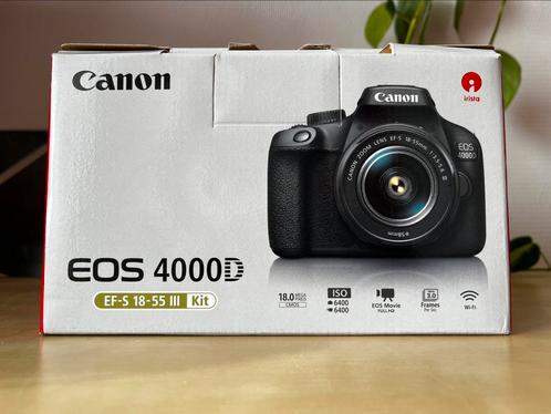 Canon EOS 4000D met originele doos, Audio, Tv en Foto, Fotocamera's Digitaal, Zo goed als nieuw, Spiegelreflex, Canon, Ophalen of Verzenden