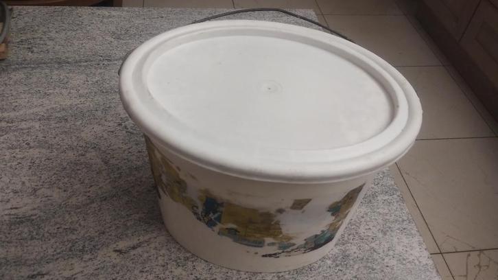 Peinture Latex blanc. Environ pot de 10l, Bricolage & Construction, Peinture, Vernis & Laque, Utilisé, Peinture, 5 à 10 litres