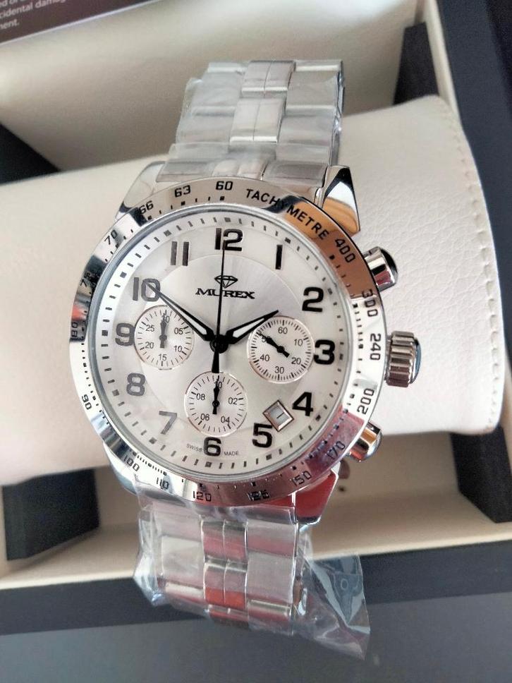 Nieuw MUREX Chronograph SWISS Mod horloge: MUC564-SS-1, Handtassen en Accessoires, Horloges | Heren, Nieuw, Polshorloge, Overige merken