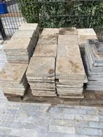 overschot blauwe stenen van 20x20 en 28x28, Tuin en Terras, Tegels en Klinkers, Ophalen, 5 tot 10 m², Zo goed als nieuw, Natuursteen