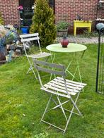 Bistro metalen tuinset, Tuin en Terras, Tuinsets en Loungesets, Gebruikt, Aluminium, Tuinset, Ophalen