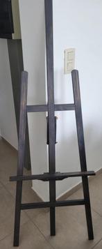 Chevalet en bois avec son tableau noir et argenté, Ophalen, Gebruikt