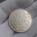 Munt / België / 5 Ecu / 1987 / Bodewijn / Zilver 833, Postzegels en Munten, Ophalen of Verzenden, Zilver, Zilver