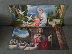 2 grote religieuze prenten 78,5 x 35 cm, Antiek en Kunst, Ophalen of Verzenden