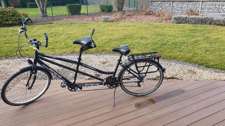 Minerva Luxor bijna nieuwe tandemfiets 21 versnellingen, Fietsen en Brommers, Fietsen | Tandems, Zo goed als nieuw, Meer dan 20 versnellingen
