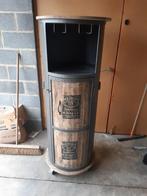 JACK DANIELS houten en metalen stang op wielen, Huis en Inrichting, Ophalen, 5 tot 15 flessen, Nieuw, 75 cm of meer