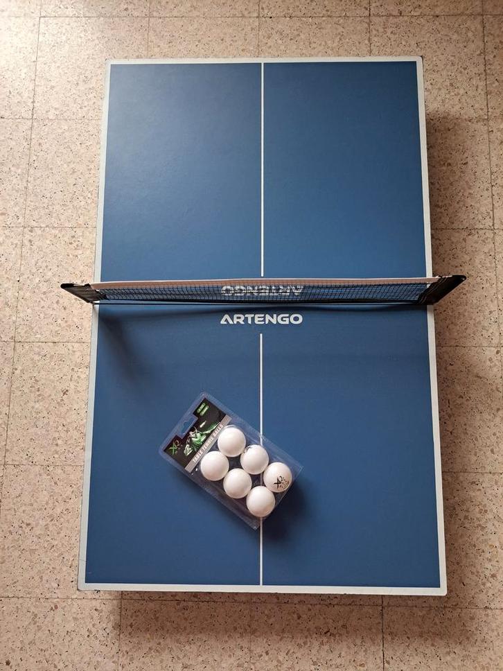 Artengo opvouwbare mini pingpongtafel, Sport en Fitness, Tafeltennis, Ophalen
