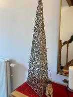 Sapin Noël pyramide osier leds