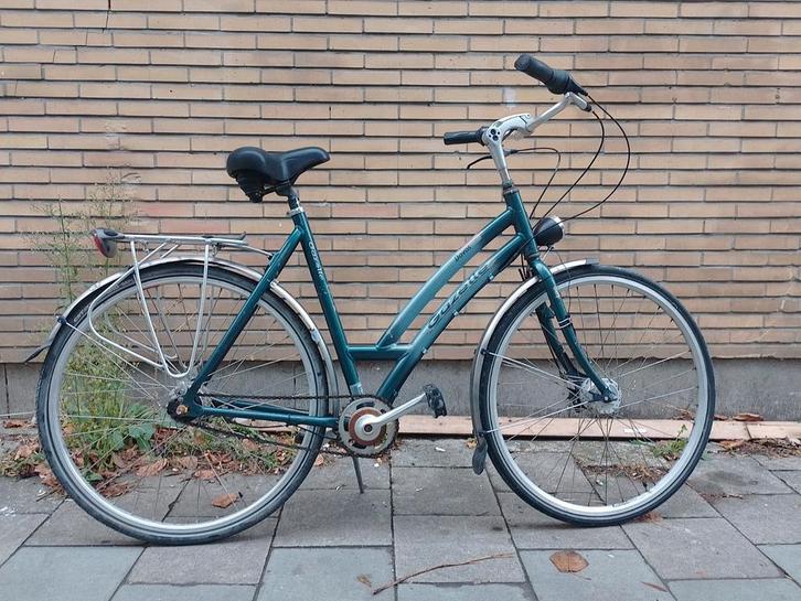 Grote Damesfiets kadermaat 57cm in top toestand, Fietsen en Brommers, Fietsen | Dames | Damesfietsen, Gebruikt, Gazelle, (Extra) lage instap