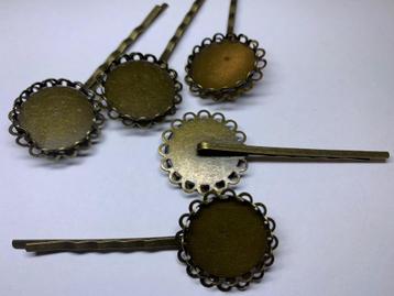 Cabochon haarspeld 5 stuks beschikbaar voor biedingen