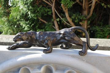 een bronzen panter, lengte: 60 cm ! beschikbaar voor biedingen