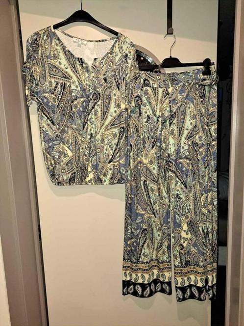 Palazzo broek met shirt/blouse, M, Enjoy, Kleding | Dames, Broeken en Pantalons, Zo goed als nieuw, Maat 38/40 (M), Lang, Ophalen of Verzenden