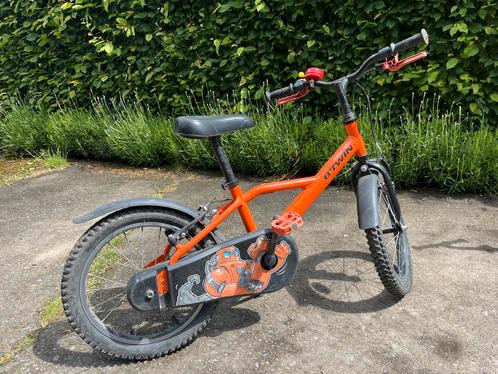 Fiets 16 inch 4-6 jaar 500 Robot, Fietsen en Brommers, Fietsen | Jongens, Gebruikt, 16 inch, Handrem, Ophalen