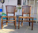 Teak stoelen, Huis en Inrichting, Stoelen, Ophalen, Zo goed als nieuw