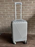 Koffer - handbagage - trolley - 55 x 35 x 23cm - lichtgrijs, Ophalen, Zo goed als nieuw