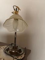 Vintage tafellamp, Ophalen, Gebruikt, Rustiek, Glas