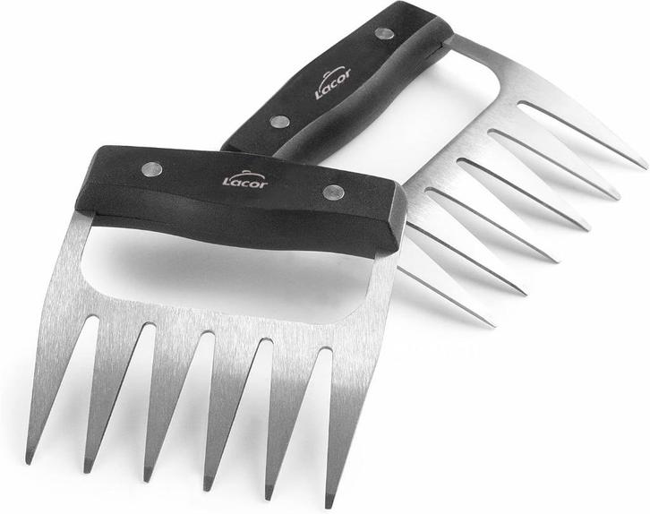 Lacor 2 Berenklauwen – Vleesklauwen | Vleesvork in Rvs, Huis en Inrichting, Keuken | Bestek, Nieuw, Los bestek, Inox of Chroom