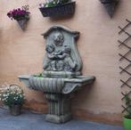 Wandfontein muurfontein antiek look, Tuin en Terras, Ophalen of Verzenden, Nieuw, Beton, Fontein