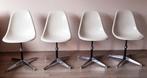 4 vintage Eames Vitra Fiberglass PSC chairs / design stoelen, Huis en Inrichting, Stoelen, Ophalen, Wit