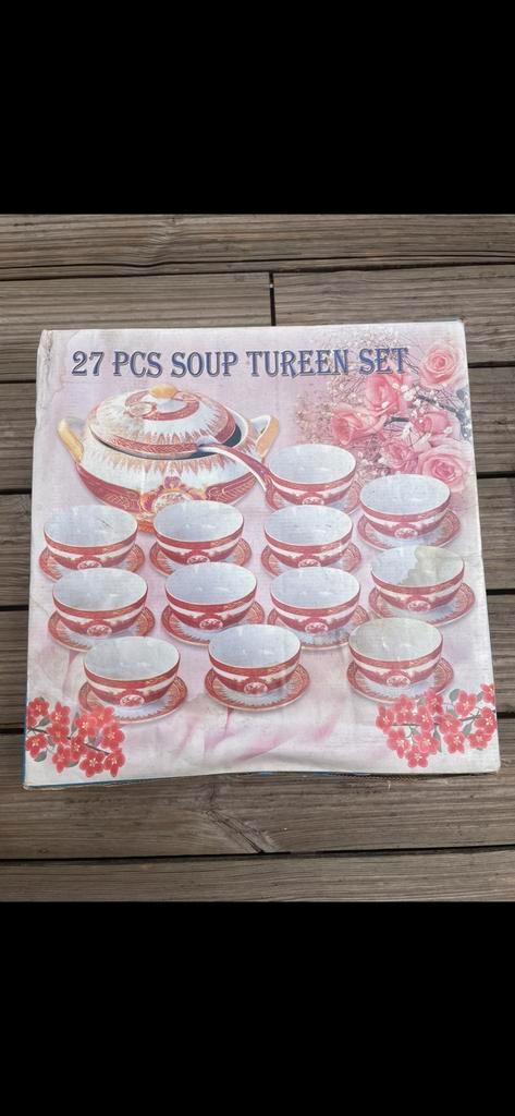 Soup tureen set, Huis en Inrichting, Keuken | Servies, Zo goed als nieuw, Ophalen