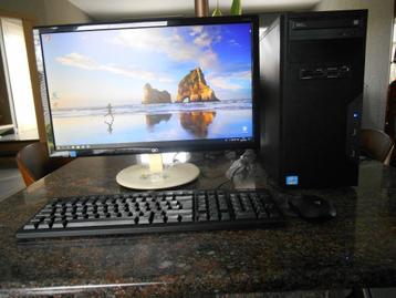 desktop i3/6GB/500GB - scherm/keyboard/mouse + HP printer