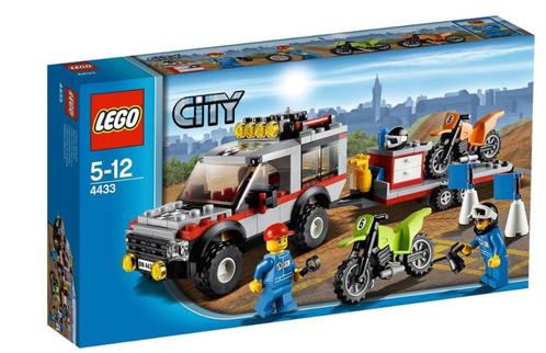 LEGO City Crossmotor Transport - 4433, Kinderen en Baby's, Speelgoed | Duplo en Lego, Gebruikt, Lego, Complete set, Ophalen of Verzenden