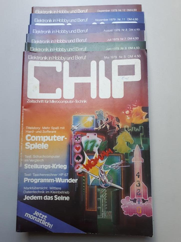 CHIP – Zeitschrift für Microcomputer-Technik - jg 1979-1981, Boeken, Tijdschriften en Kranten, Gelezen, Wetenschap en Natuur, Ophalen of Verzenden