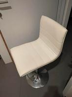 Witte barstoel, Ophalen, Zo goed als nieuw, In hoogte verstelbaar, 90 cm of meer
