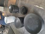 Service  zwart, Huis en Inrichting, Keuken | Servies, Ophalen, Gebruikt, Bord(en)