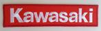Kawasaki strijkplaatje patch - 120 x 28 mm, Motoren, Ophalen of Verzenden, Nieuw